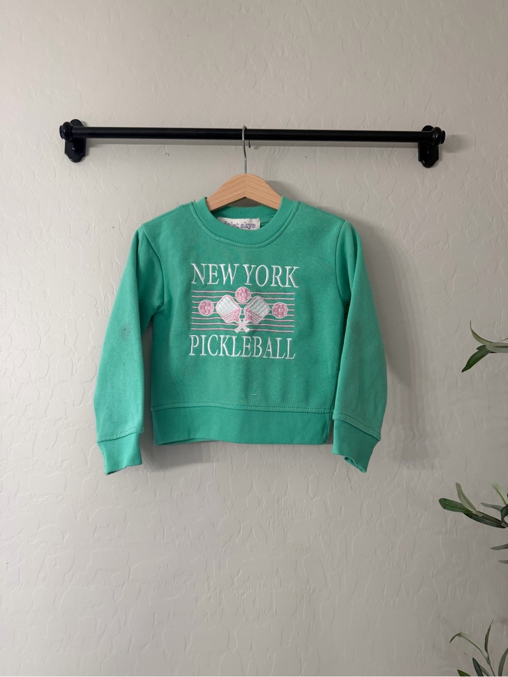 Toddler Girls Embroidered Pickleball Sweatshirt